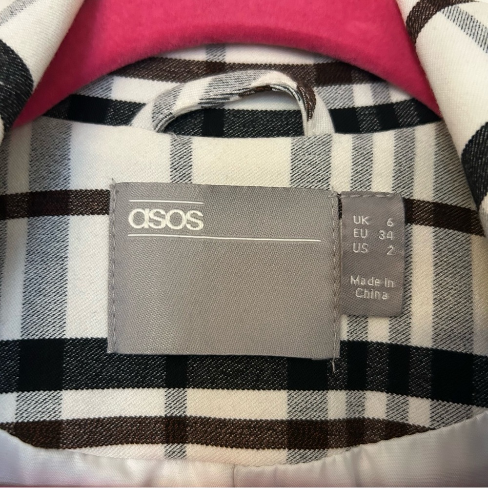 ASOS plaid pattern coat - Picture 10 of 12